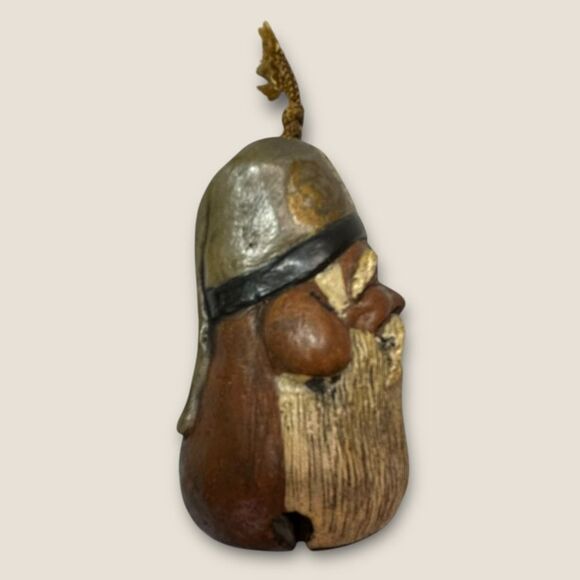 Vintage 1960s Japanese Ceramic Clay Bell Seven Gods of Fortune - Jurojin. RARE - Picture 6 of 14